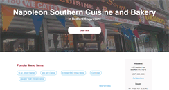 Desktop Screenshot of napoleonsoulfood.com