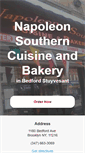 Mobile Screenshot of napoleonsoulfood.com